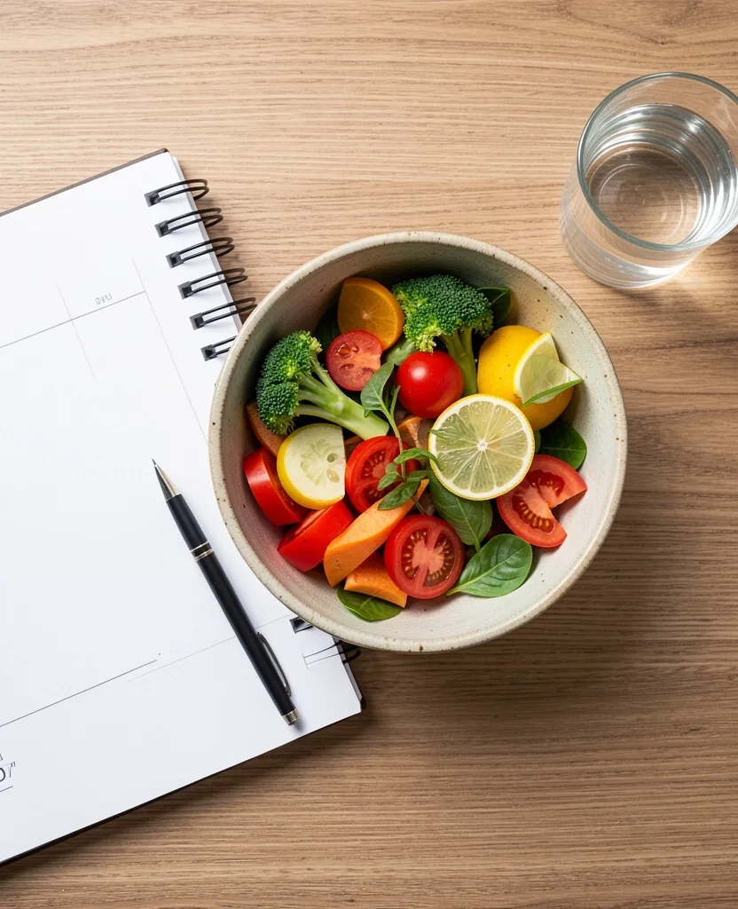 Nutrición profesional y alimentos frescos